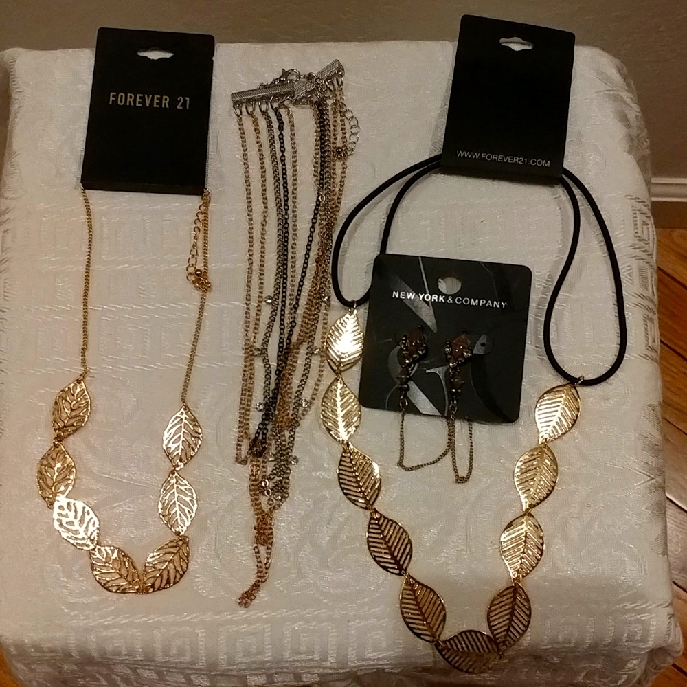 Necklaces, Headband, Earrings Bundle.